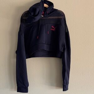 Puma Women's crop Hoodie with Logo